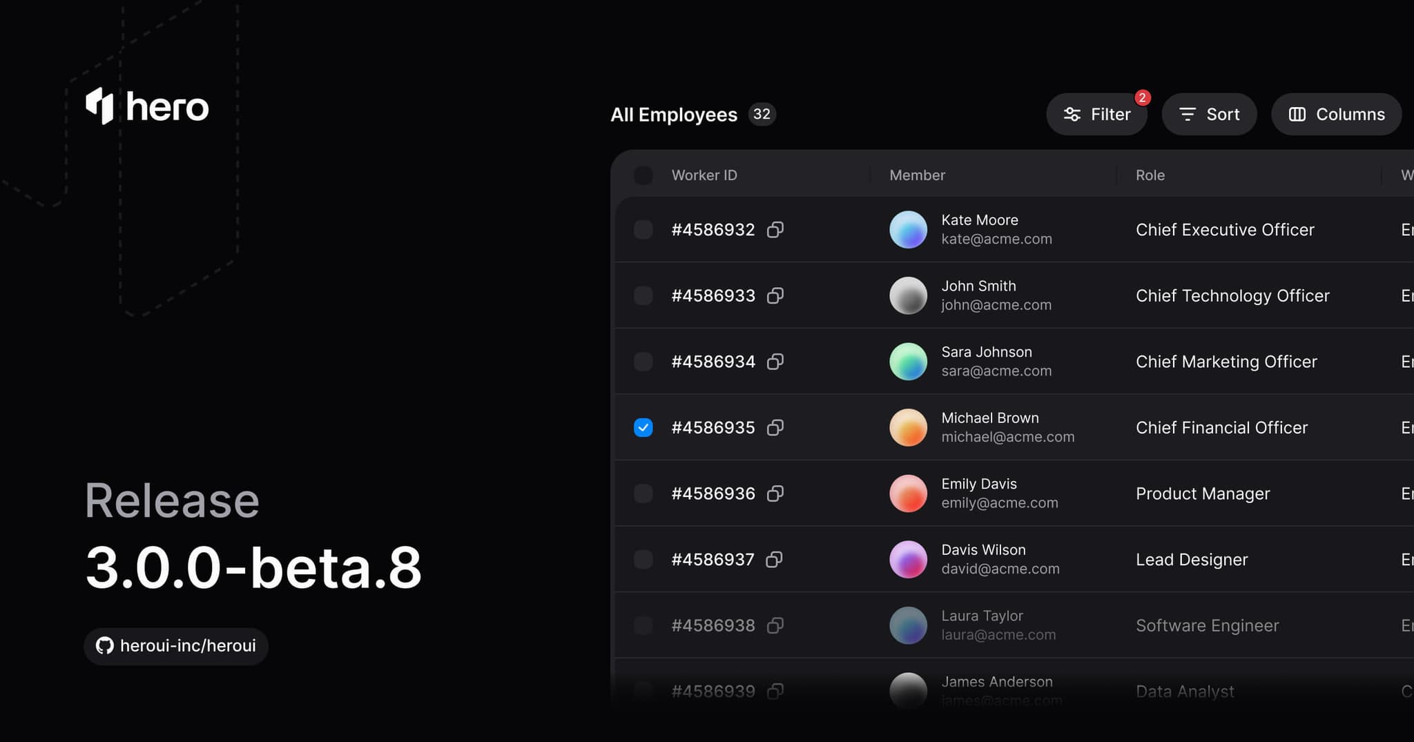 HeroUI v3 Beta 8